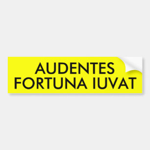 AUTOCOLLANT DE VOITURE AUDENTES FORTUNA IUVAT