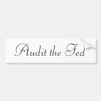 Autocollant De Voiture Auditez le Fed