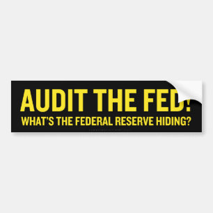 Autocollant De Voiture Auditez le Fed ! Adhésif pour pare-chocs