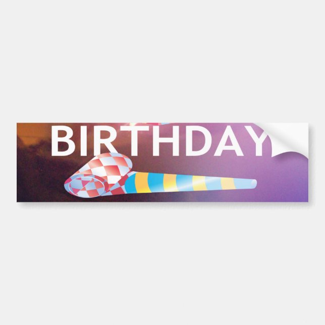 Autocollant De Voiture Aujourd'hui est mon art d'anniversaire (Devant)