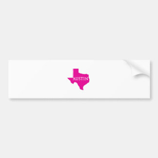 Autocollant De Voiture Austin rose, le Texas