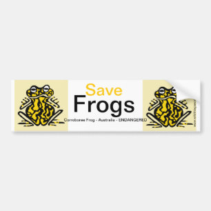Autocollant De Voiture Australie - Cool Save FROGS - Nature - Ecologie