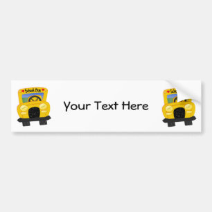 Autocollant De Voiture Autobus scolaire 2 (personnalisable)