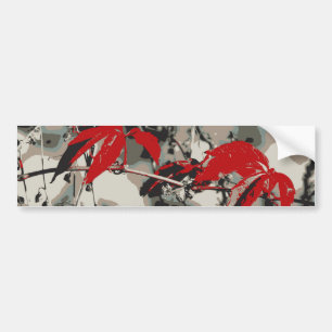 Autocollant De Voiture Automne Rouge