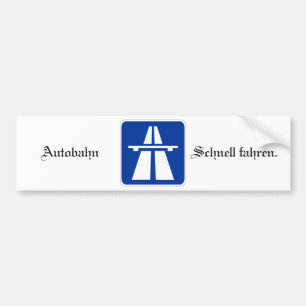 Autocollant De Voiture Autoroute Bumpersticker