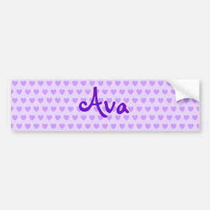 Autocollant De Voiture Ava dans le violet