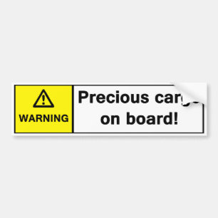Autocollant De Voiture Avertissement : Cargaison précieuse à bord