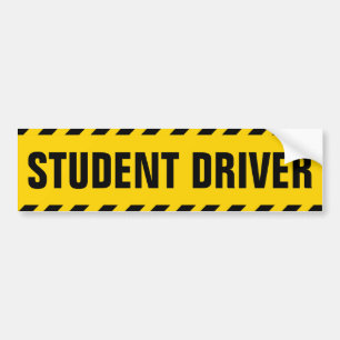 Autocollant De Voiture Avertissement de conducteur d'étudiant