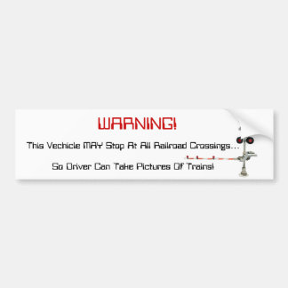 Autocollant De Voiture Avertissement de véhicule de Railfan