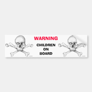 Autocollant De Voiture AVERTISSEMENT : Enfants à bord
