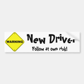 Autocollant De Voiture Avertissement : Nouveau conducteur