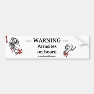 Autocollant De Voiture Avertissement : Parasites à bord