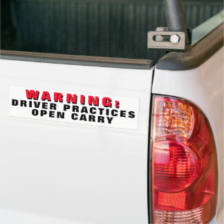 Autocollant De Voiture Avertissement Pratiques du pilote Ouvert Carry RED