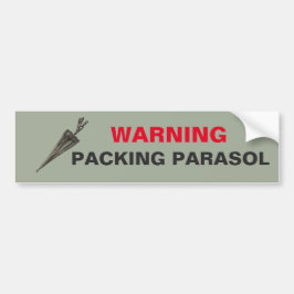 Autocollant De Voiture AVERTISSEMENT : Sticker pour pare-chocs de parasol