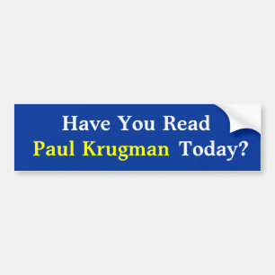 Autocollant De Voiture Avez-vous lu Paul KrugmanToday ? Adhésif pour