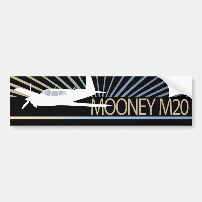 Autocollant De Voiture Aviation de Mooney M20 (Devant)