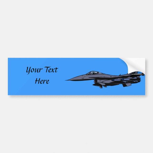 Autocollant De Voiture Avion de combat (Devant)