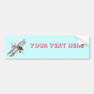 Autocollant De Voiture Avion vintage