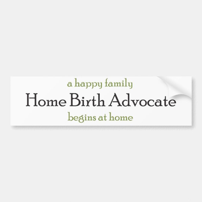 Autocollant De Voiture Avocat de naissance à la maison (Devant)