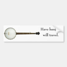Ayez le banjo, voyagerez adhésif pour pare-chocs
