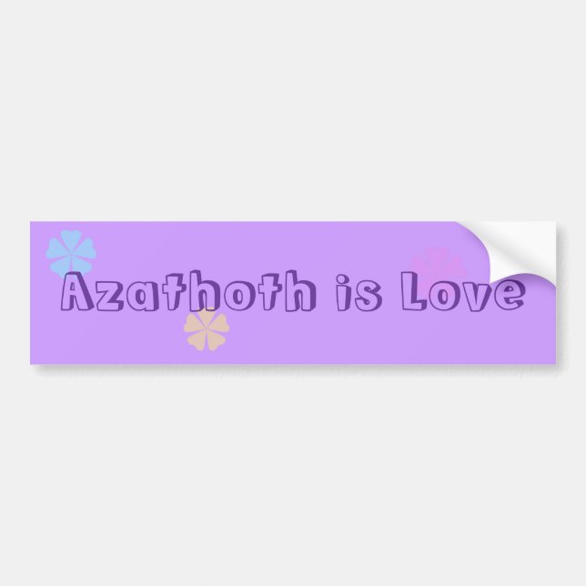 Autocollant De Voiture Azathoth est amour (Devant)