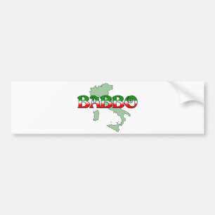 Autocollant De Voiture Babbo (père italien)