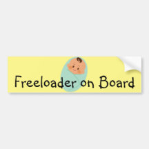 Baby, Freeloader à bord #2 - Sticker pare-chocs