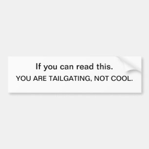 Autocollant De Voiture Backoff de TailgatorSticker - si vous pouvez lire