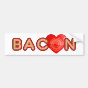 Autocollant De Voiture Bacon LOVE