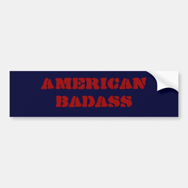 Autocollant De Voiture badass américains (Devant)