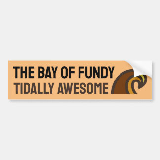 Autocollant De Voiture Baf de Fundy Tidally Awesome Sticker pare-chocs