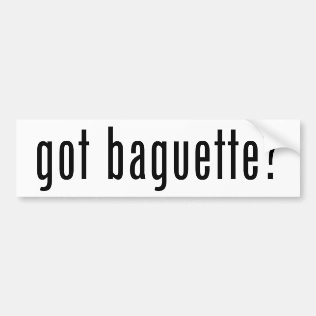 Autocollant De Voiture baguette obtenue ? (Devant)