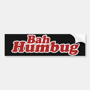 Autocollant De Voiture Bah Humbug Christmas Scrooge