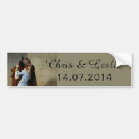 Baiser / Il Bacio Bumpersticker texte personnalisé