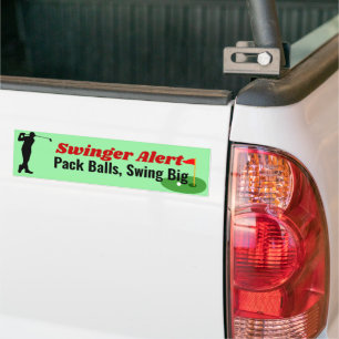 Autocollant De Voiture Balançoires Pack Balls Swing Big Golf Pun Bumper S
