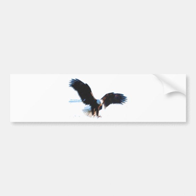 Autocollant De Voiture Bald American Eagle Landing (Devant)
