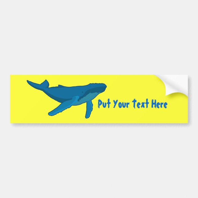 Autocollant De Voiture Baleine de bosse (Devant)