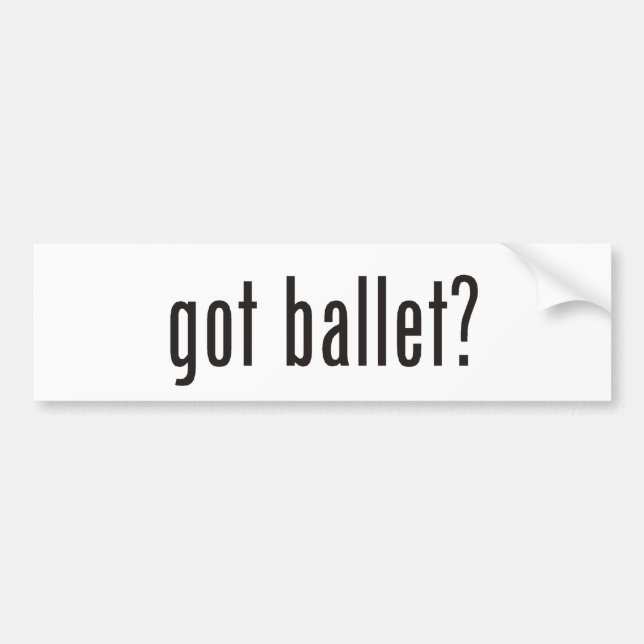 Autocollant De Voiture ballet obtenu ? (Devant)