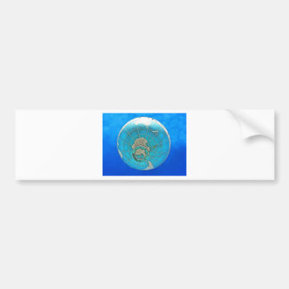 Autocollant De Voiture Ballon de globe du monde et ciel bleu profond