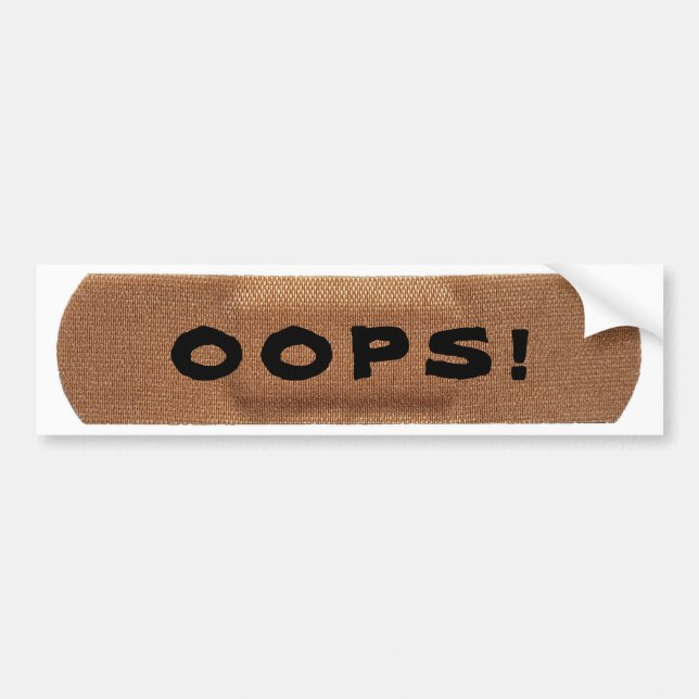 Autocollant De Voiture Bandage avec oh là là ! ! (Devant)