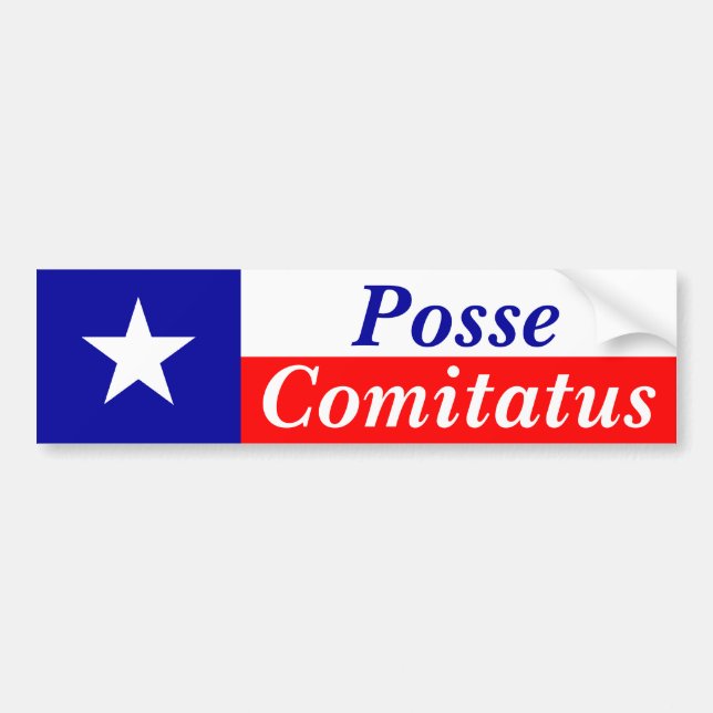 Autocollant De Voiture Bande Comitatus du Texas (Devant)
