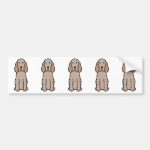 Autocollant De Voiture Bande dessinée de chien de Spinone Italiano