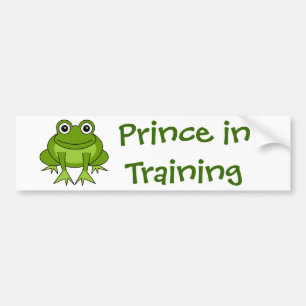 Autocollant De Voiture Bande dessinée mignonne de grenouille - prince