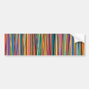 Autocollant De Voiture Bandes abstraites colorées