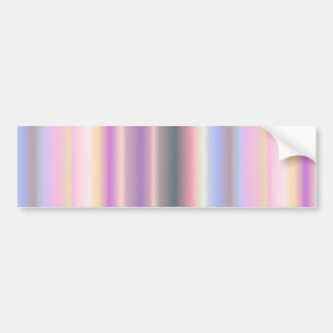 Autocollant De Voiture Bandes arc-en-ciel pastel - Motif