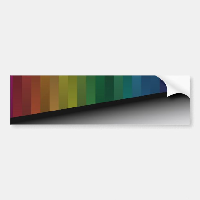 Autocollant De Voiture Bandes d'arc-en-ciel (Devant)