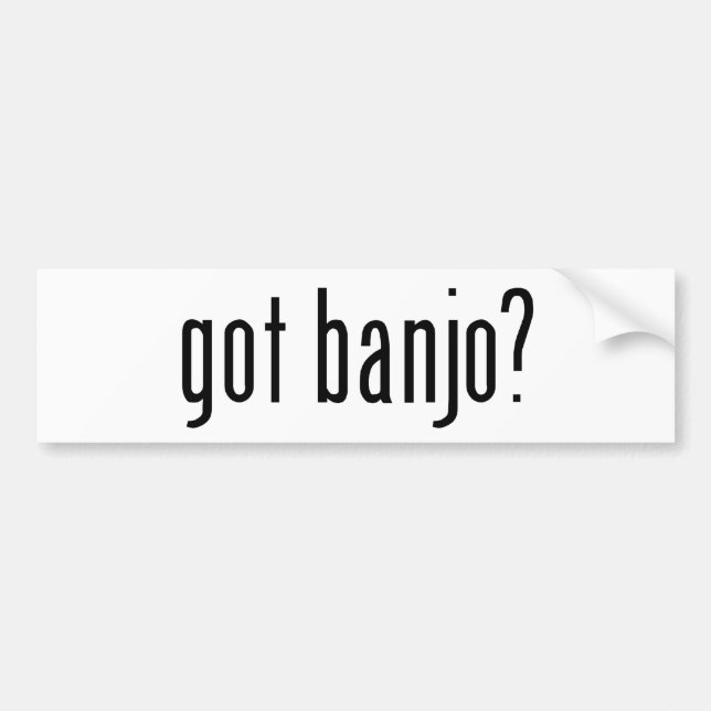 Autocollant De Voiture banjo obtenu ? (Devant)