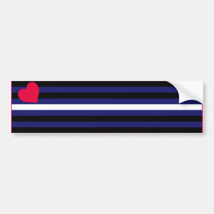 AUTOCOLLANT DE VOITURE BAR PRIDEFLAG EN CUIR