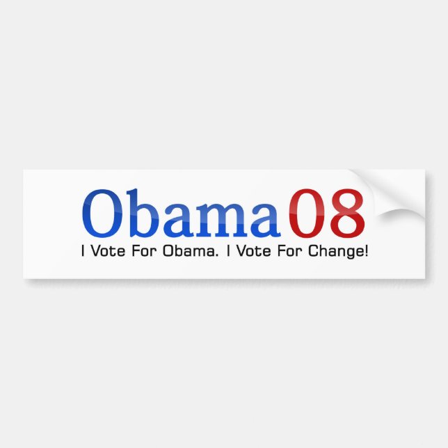 Autocollant De Voiture Barack Obama (Devant)