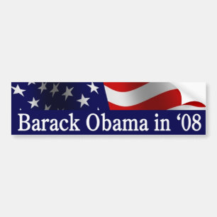 Autocollant De Voiture Barack Obama dans 'l'adhésif pour pare-chocs 08